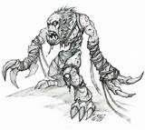 Ghoul Warcraft Lich King Wrath Characters Wow Creativeuncut Sketch Character sketch template