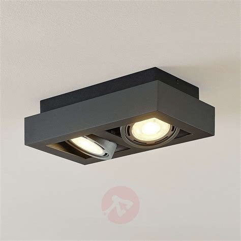 See more ideas about ceiling spotlights, light, ceiling. Ronka LED ceiling spotlight GU10 2-bulb dark grey | Lights ...