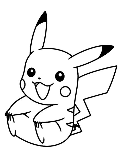 Coloriage Joyeux Pokémon Pikachu Téléchargez Imprimez Ou Coloriez En