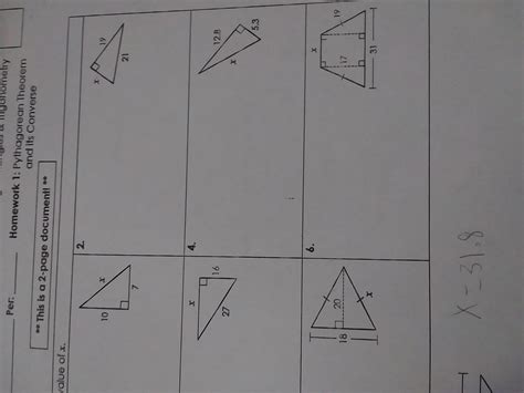 Pythagoras Homework Help Math4020 Pythagorean Theorem Assignment Note