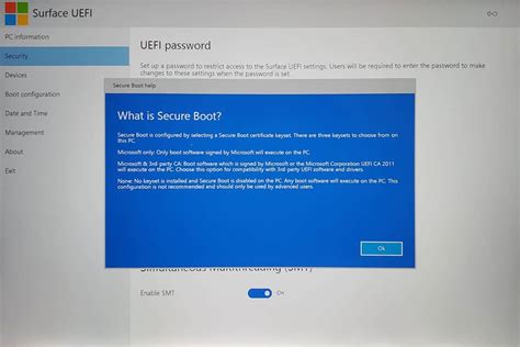 How To Configure Surface Laptop Uefibios Settings Surfacetip