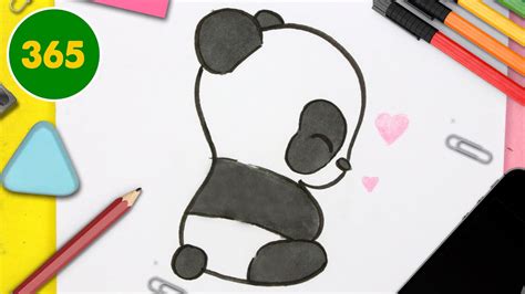 how to draw a cute panda kawaii youtube