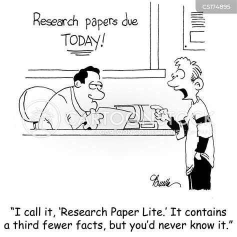 Research Paper Cartoons And Comics Funny Pictures From Cartoonstock