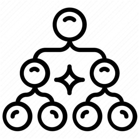 Business network, collaboration, multi-level network, team management, tem network icon