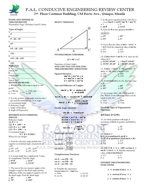 Plane And Spherical Trigonometry Pdf Trigonometric Functions