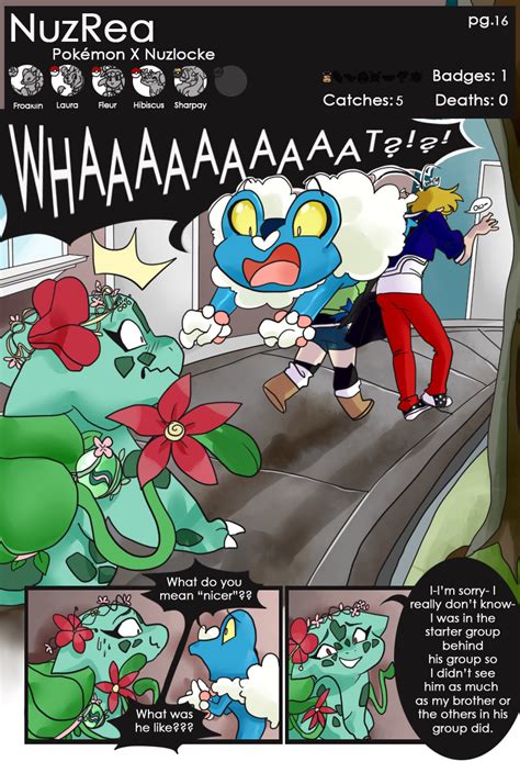 If a pokemon dies it may be replaced with a pokemon that does not repeat colors within the team. Nuzlocke: Rea :: Pages 15-20 | Tapas