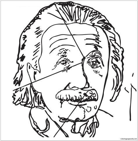 Each page is perforated to easily tear out and display as a new work of art. Einstein By Andy Warhol Coloring Pages - Arts & Culture ...
