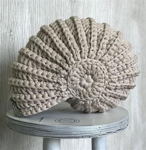 Seashell Nautilus Shell Basket Crochet Decor Home House Cotton Etsy