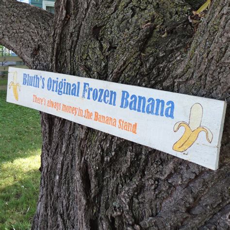 Bluth Banana Stand Distressed Wall Sign Made To By Curioobscurio