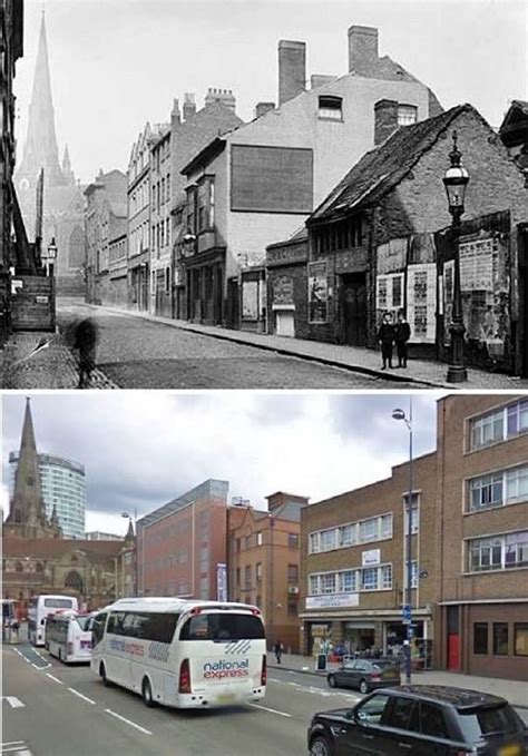 Most Lane Digbeth 1900 And Now Birmingham City Centre Birmingham