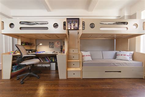 Modern Loft Bed With Desk Jonathanamess