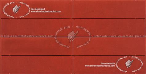 Red Metal Facade Cladding Texture Seamless 19062
