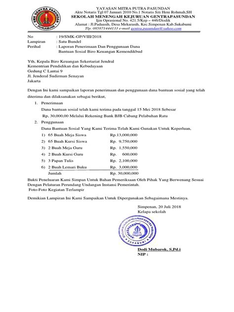 10 contoh surat resmi sekolah perusahaan organisasi dll surat edaran unbk 2018 smk real informatika 22 contoh surat resmi dengan berbagai macam bentuk penulisan Contoh Kop Surat Sekolah Smk - Contoh Kop Surat