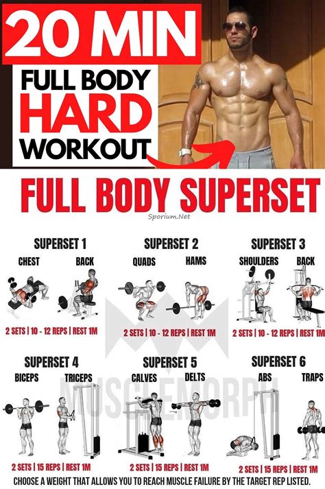 A Poster Showing How To Do The Full Body Workout With Dumbs And