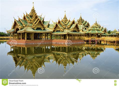 Pavilion Of The Enlightened In Ancient City In Bangkok Stock Photo