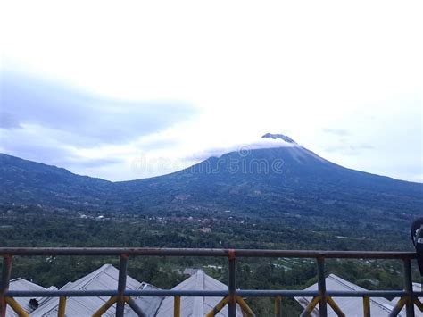 Merapi Mountain Landscape In Ketep Pass Stock Image Image Of Landmark