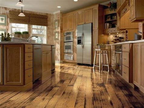 Texturized Hardwood Flooring Adds Character Distressed