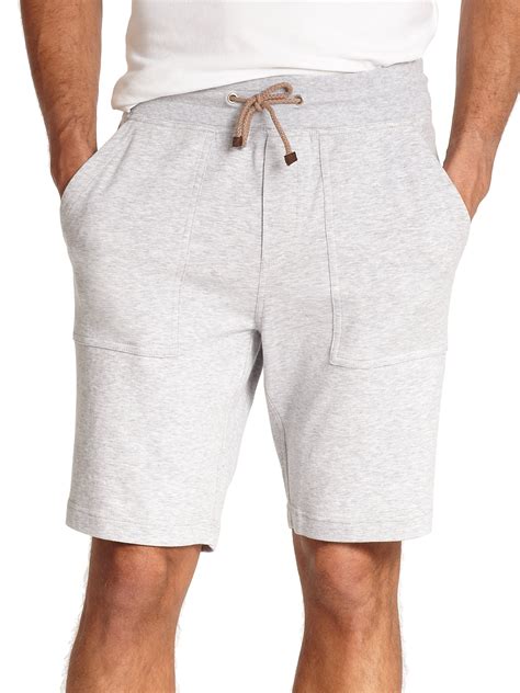 Brunello Cucinell Sweat Shorts In Gray For Men Light Grey Lyst