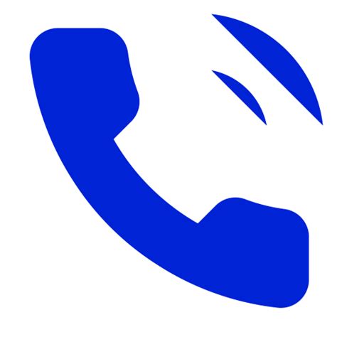 Icône Dappel Et Dappel Téléphonique Bleu