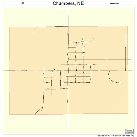 Chambers Nebraska Street Map 3108675