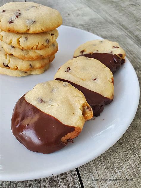 Shortbread Chocolate Chip Cookies Recipe Cooking Chocolate Cookie