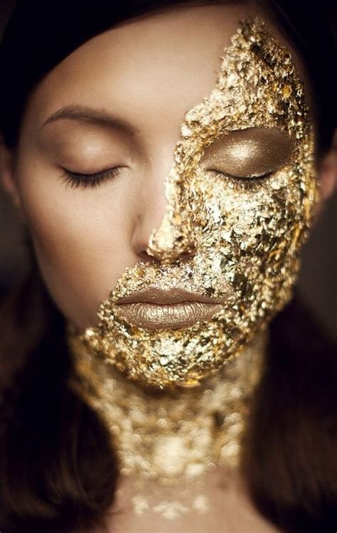 What Makeup Style Should You Try Gold Face Paint Makeup Gold Makeup
