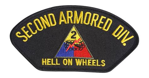 United States Army 2nd Armored Division Hell On Wheels Patch Gravity