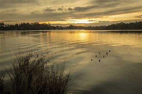 Wallpaper Sunlight Landscape Sunset Sea Lake Shore Reflection