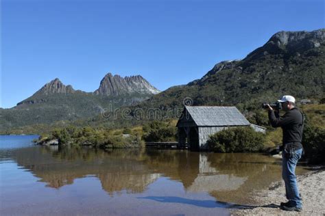 Cradle Mountain Lake St Clair National Park Tasmania Australia Stock