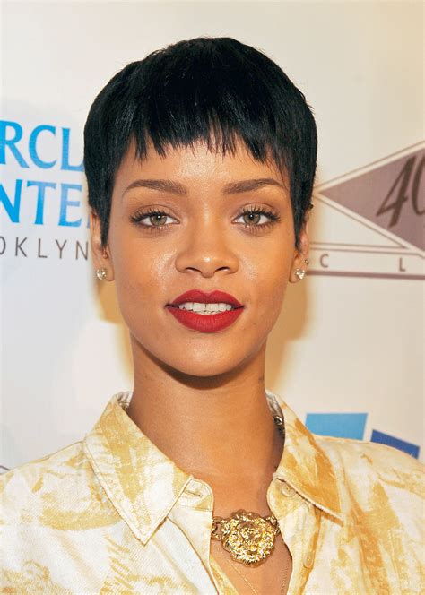 Before Her Iconic Undercut Rihanna Sported A Cool Tight Pixie Why