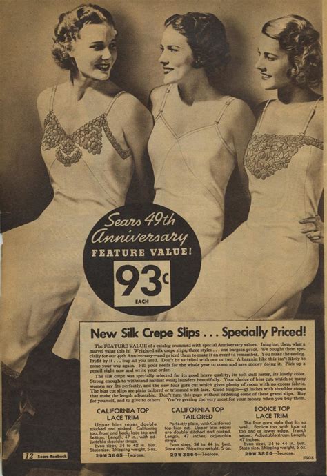 sears catalogue 1935 silk crepe slips genibee flickr