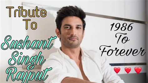A Musical Tribute To Sushant Singh Rajput YouTube