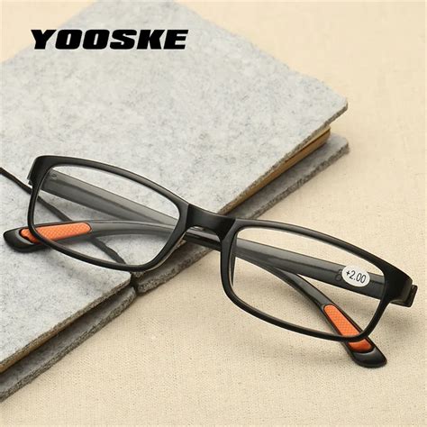 Yooske Women Men Reading Glasses Toughness Tr90 Ultra Light Resin Material For Female Male