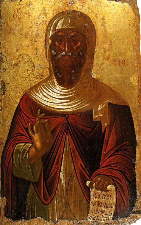 St Anthony The Great Greece 16th Century Икона Преподобного