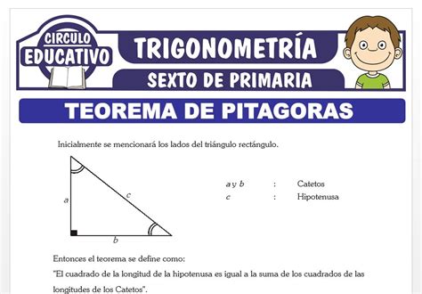 Ejercicios Del Teorema De Pitágoras Para Sexto De Primaria Fichas Gratis