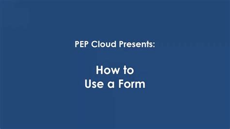 Use A Form Pep Estimating Solutions