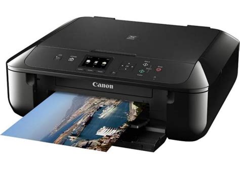 Being wifi connected, you can keep the floor clear of cables and print from anywhere in the house. Review : Canon Pixma MG5750