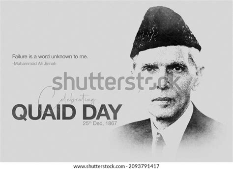 Quaid Day Celebration 25th December Stock Illustration 2093791417