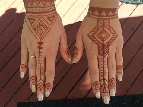 Tribal Henna Tribal Henna Henna Tattoo Hand Brown Henna