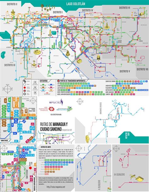 Mapa De El Recorrido De Buses De Managua Managua Wikipedia La