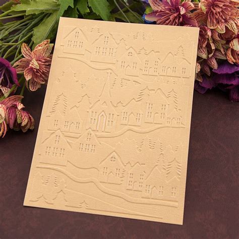 The best business card mockup to showcase your branding designs with these mockup templates. Christmas House Tree Embossing Folder Plastic Card Making ...