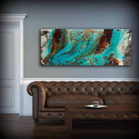 The Best Collection Of Teal And Brown Wall Art