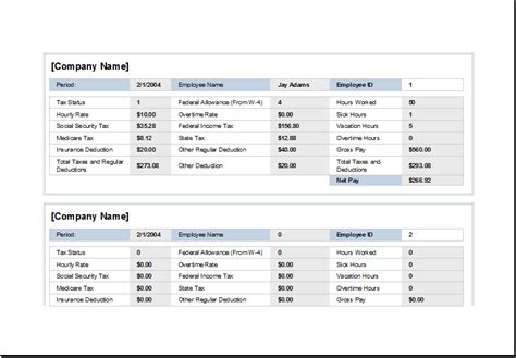 Employee Wages And Holiday Record Worksheet Excel Templates