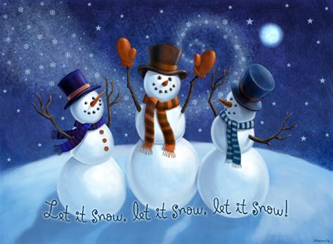 Let It Snow Snowmen By Nyrak On Deviantart