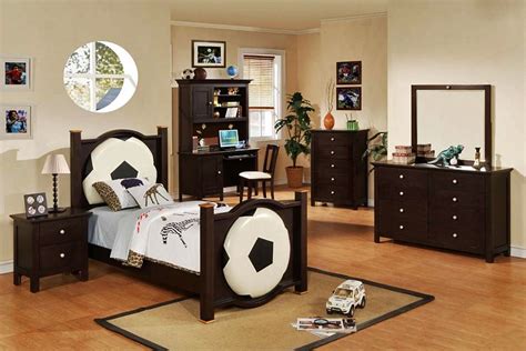 Browse 92 soccer themed room on houzz. football monochrome and darkwood boys room | Interior ...