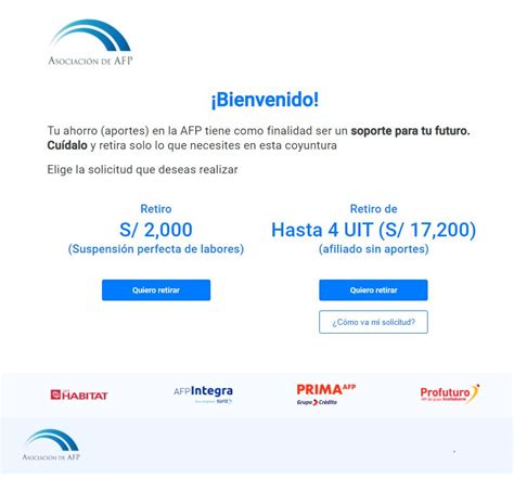 Se ofrece la posibilidad de retirar un mínimo de 35uf (cerca de $1 millón) y un máximo de 150uf (cerca de $4. Retiro AFP: consulta link registrar solicitud para retirar ...