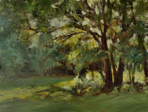 Backlit Trees Artwork Landscape Paintings Painting