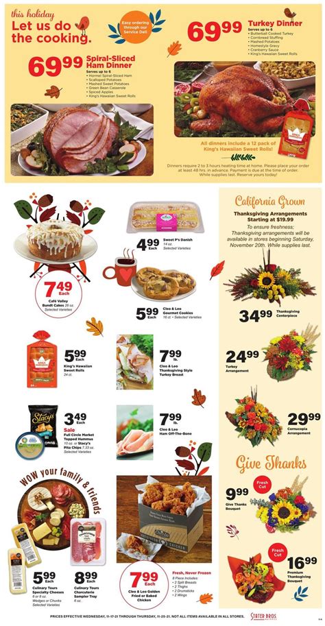 Stater Bros. THANKSGIVING 2021 Current weekly ad 11/17 - 11/25/2021 [5
