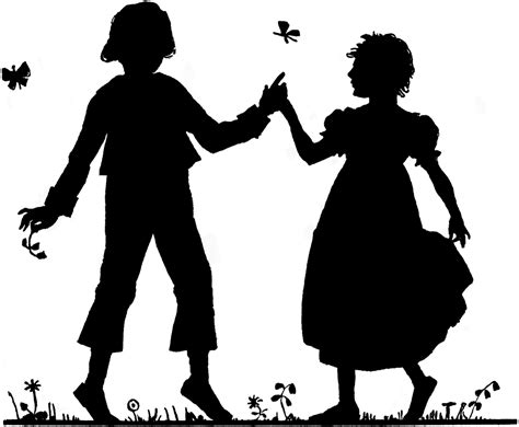 Free Boy And Girl Silhouette Clip Art Download Free Boy And Girl