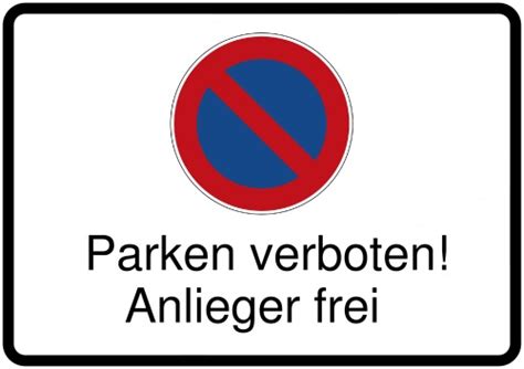 Das parken in engen kurven sowie davor und danach ist natürlich generell untersagt. Parken verboten. Anlieger frei - Schild downloaden und drucken